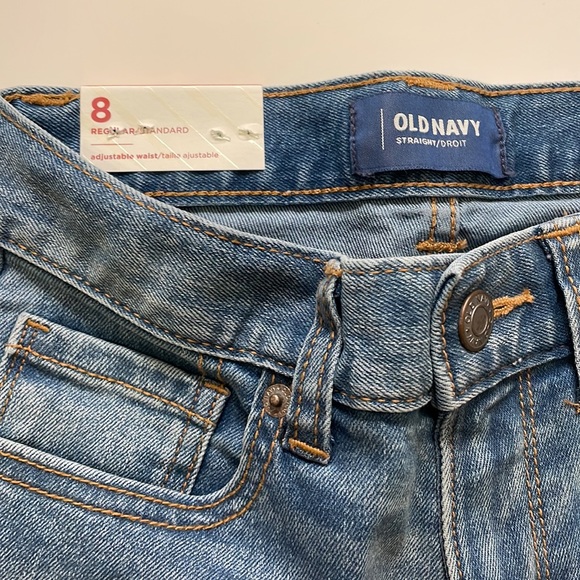 NWT Old Navy Straight Fit Jeans Size 8 - Picture 5 of 6